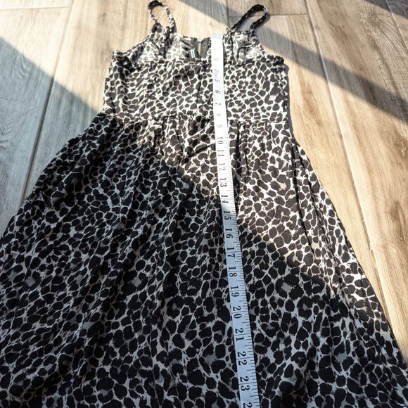 Divided by H&M Leopard Print Plaid Sleeveless Dress - US 2, EUR 34 - Picture 6 of 6